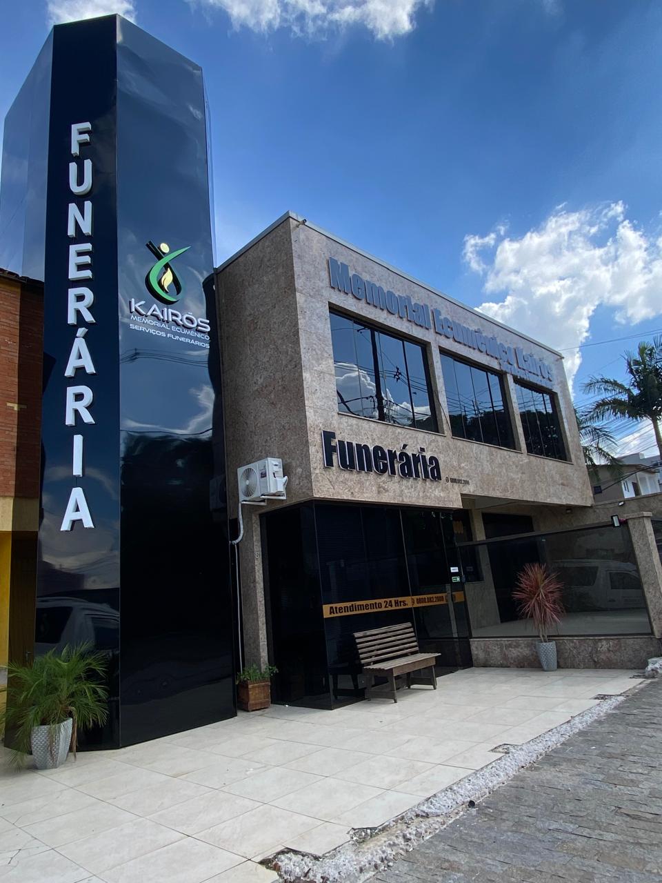 Fachada da Funerária Memorial Ecumênico Kairós